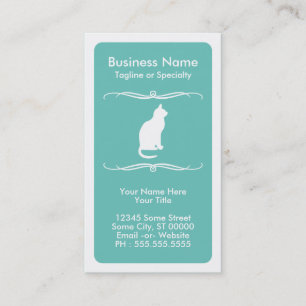 Cartão De Visita mod cat (personalizável pela cor)