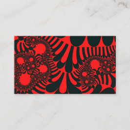 Cartão De Visita Mod vermelho e preto