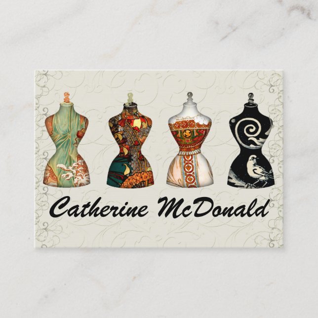 Cartão De Visita Moda/Cartão Seamstress - SRF (Frente)