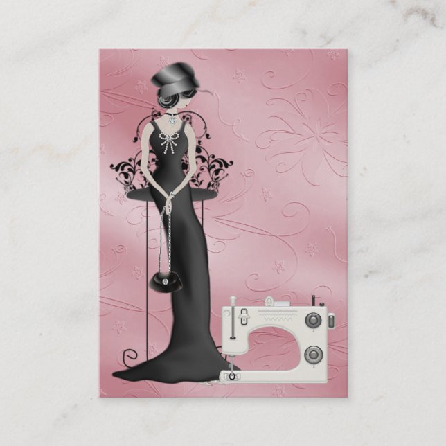 Cartão De Visita Moda/Cartão Seamstress - SRF (Frente)