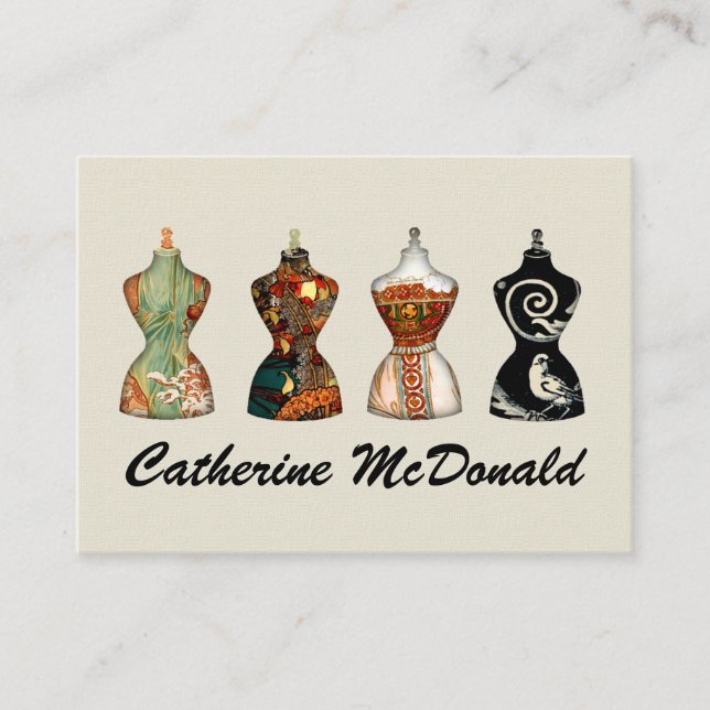 Cartão De Visita Moda/Cartão Seamstress - SRF (Frente)