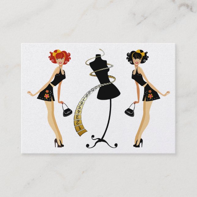 Cartão De Visita Moda / Esforço de Seios / Gerenciamento de Peso (Frente)