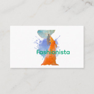 Cartão De Visita Moda Latina com Chapéu