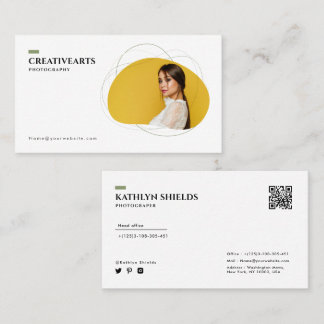 Cartão De Visita moda moderna minimalista fotografia
