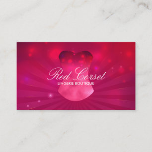 Cartão De Visita Moda Rosa Lux Córset Lingerie
