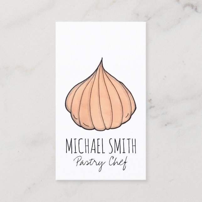 Cartão De Visita Modak Coconut Mithai Indian Sweet Paery Chef (Frente)
