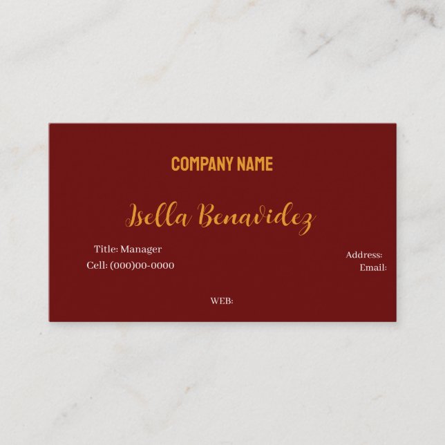 CARTÃO DE VISITA MODELO BÁSICO (Frente)