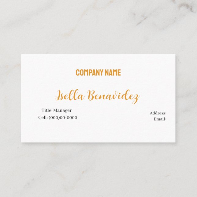 CARTÃO DE VISITA MODELO BÁSICO (Frente)