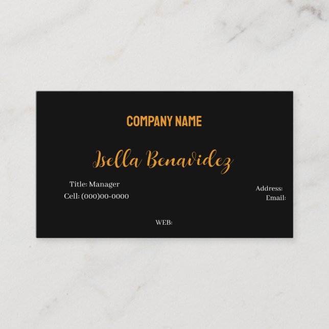 CARTÃO DE VISITA MODELO BÁSICO (Frente)