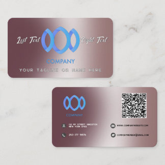 Cartão De Visita Modelo cor-de-rosa com gradiente moderno