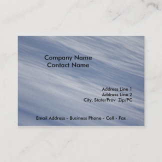 Cartão De Visita Modelo da placa Pó para Neve