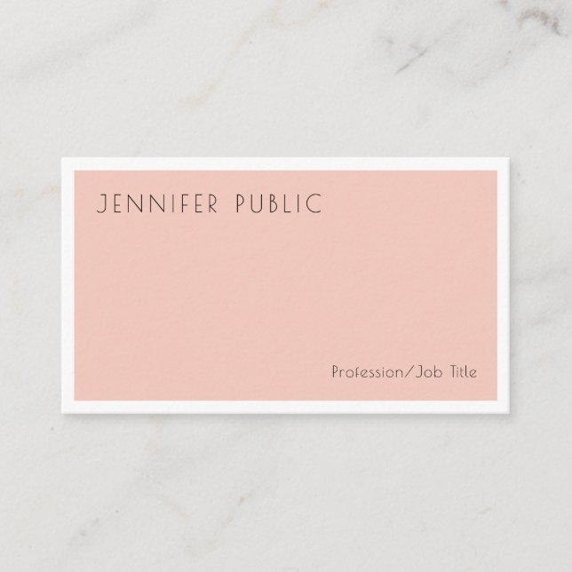 Cartão De Visita Modelo de Design simples criativo moderno (Frente)