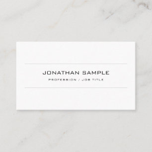 Cartão De Visita Modelo de Elegante minimalista personalizado