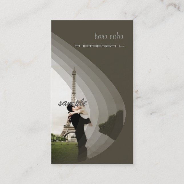 Cartão De Visita Modelo de foto, adicione seu (Frente)