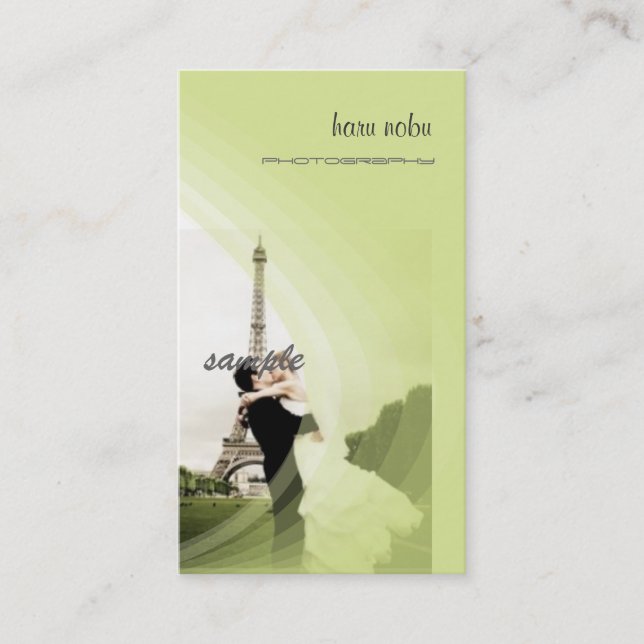 Cartão De Visita Modelo de foto, adicione seu (Frente)