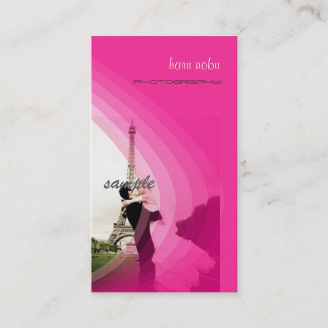 Cartão De Visita Modelo de foto, adicione seu (Frente)