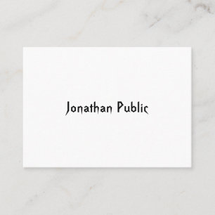 Cartão De Visita Modelo de Script de Tendência Moderna Profissiona