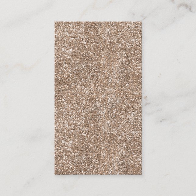 Cartão De Visita Modelo do Minigráfico de Folha Ouro Faux (Frente)