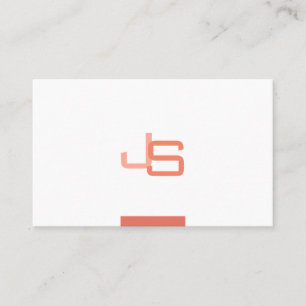 Cartão De Visita Modelo Elegante Moderno Monograma Profissional