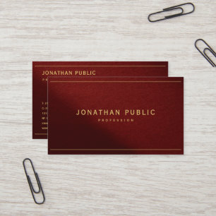 Cartão De Visita Modelo Elegante Moderno Texto Dourado Com Código Q