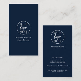 Cartão De Visita Modelo Executivo de Texto Personalizado Profission