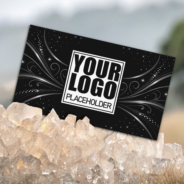 Cartão De Visita Modelo Extravagante de luxo de prata extravagante (Criador carregado)