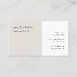 Cartão De Visita Modelo Minimalista Moderno de Letra Caligrafada