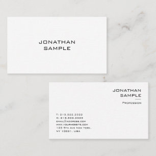 Cartão De Visita Modelo mínimo moderno profissional elegante