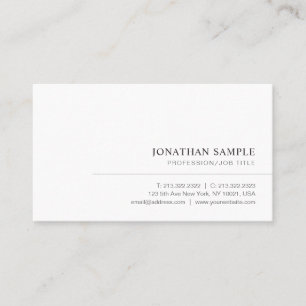 Cartão De Visita Modelo Personalizado Moderno Elegante Simples Prof