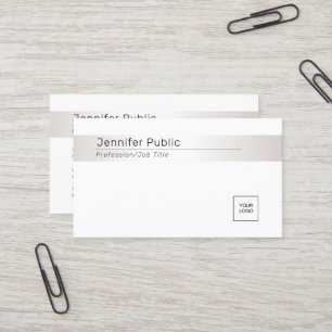 Cartão De Visita Modelo Profissional Moderno Elegante com Visual Pr