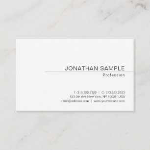 Cartão De Visita Modelo profissional simples e elegante moderno