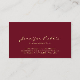 Cartão De Visita Modelo Simples Elegante Moderno