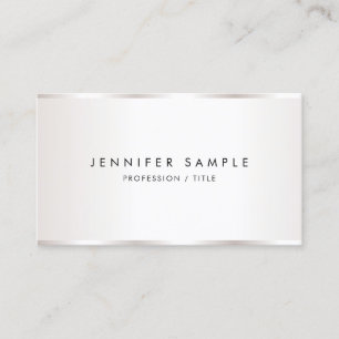 Cartão De Visita Modelo simples elegante personalizado de luxo empr