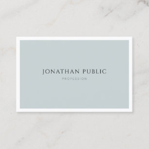 Cartão De Visita Modelo simples verde azul Elegante profissional