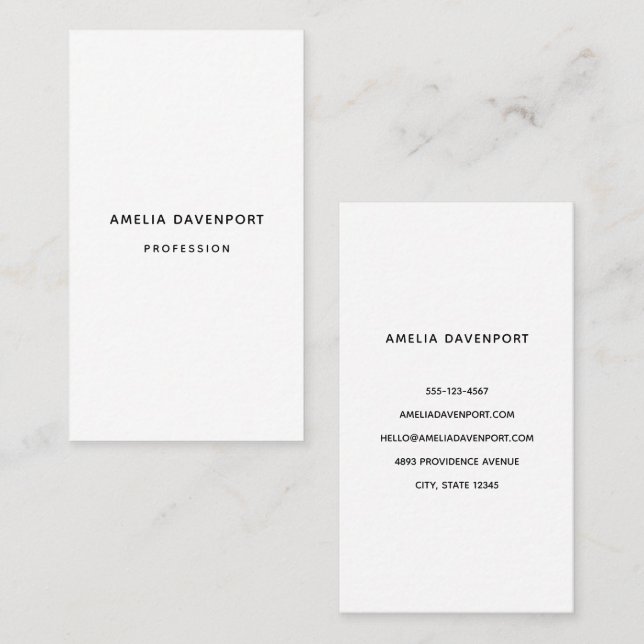 Cartão De Visita modelo vertical de 4 dongles 9 (Frente/Verso)