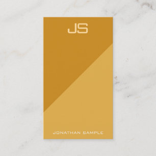 Cartão De Visita Modelo Vertical do Monograma Profissional Moderno