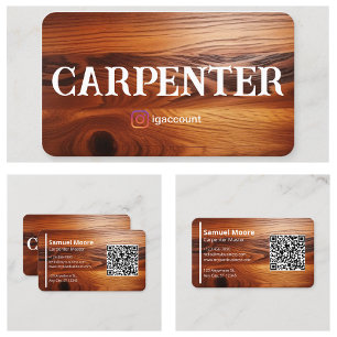 Cartão De Visita Modelos de Carpinteiro Profissional