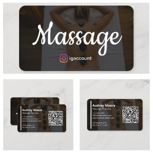 Cartão De Visita Modelos de terapia por massagem