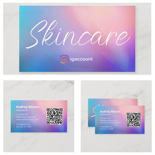 Cartão De Visita Modelos esteticistas (Esthetician Templates Business Card
)