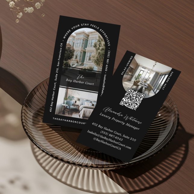 Cartão De Visita Modern Arch Photos Home Rental Property Manager (Modern Arch Photos Home Rental Property Manager Business Card)