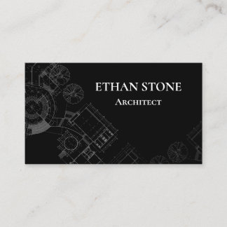 Cartão De Visita Modern Architect Business Card