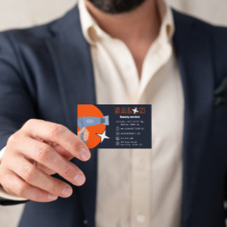 Cartão De Visita Modern Beauty Services Hair Stylists Salon