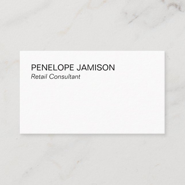 Cartão De Visita Modern Black and White  (Frente)