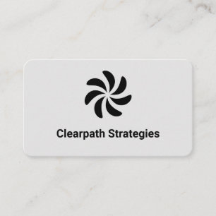 Cartão De Visita Modern Bold Simple Empresa Carismática Monocromáti