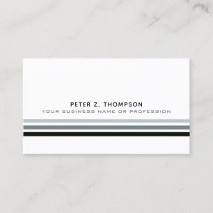 Cartão De Visita modern business card with 3 thin lines on white