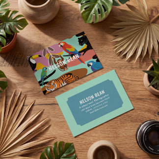 Cartão De Visita Modern chic bright and bold professional 