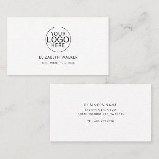 Cartão De Visita Modern Company Logo Employees