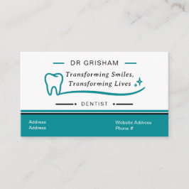 Cartão De Visita Modern Dentist Business Card Template
