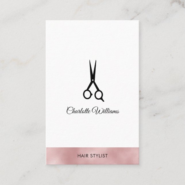 Cartão De Visita Modern Friseur Visitenkarte (Frente)