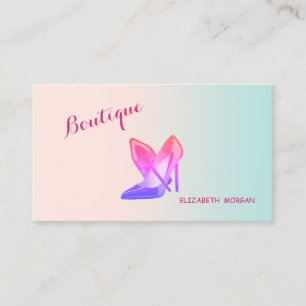 Cartão De Visita Modern Girly Proffesional, Alto Salto